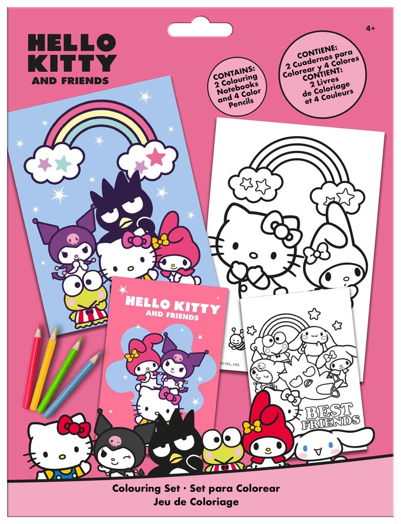 Page de coloriage Hello Kitty avec cahier Image du produit 