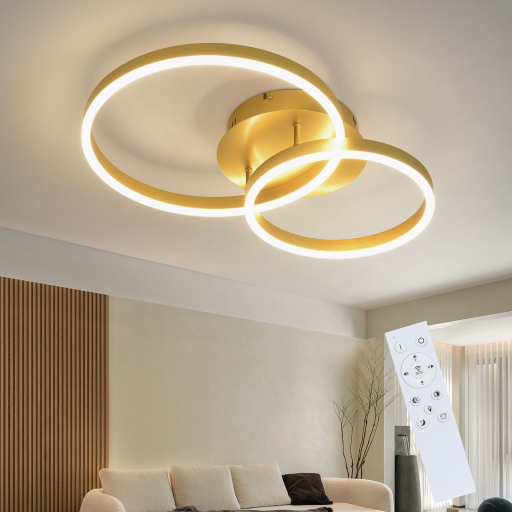 ZMH Deckenlampe LED 46W Deckenleuchte Wohnzimmer Dimmbar Produktbild 
