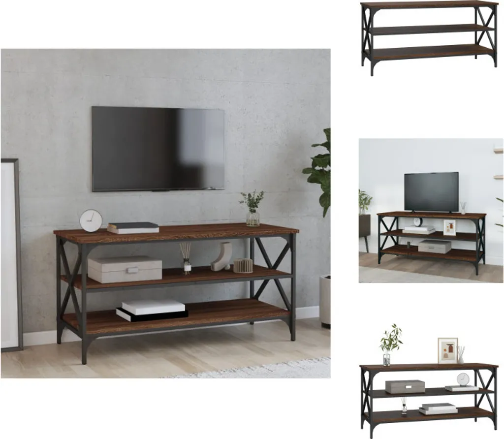 Offerta Mobile TV vidaXL Marrone Quercia 100cm | Arredo Low Cost Qualità