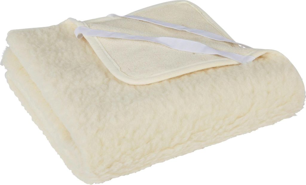 Schurwoll-Unterbett für Kinder 100% Schurwolle Wolle Matratzenauflage 120x60 cm