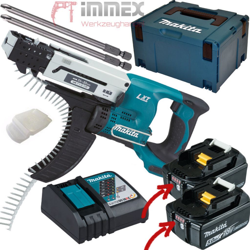 Makita Akku-Magazinschrauber DFR550RTJ Produktbild 17
