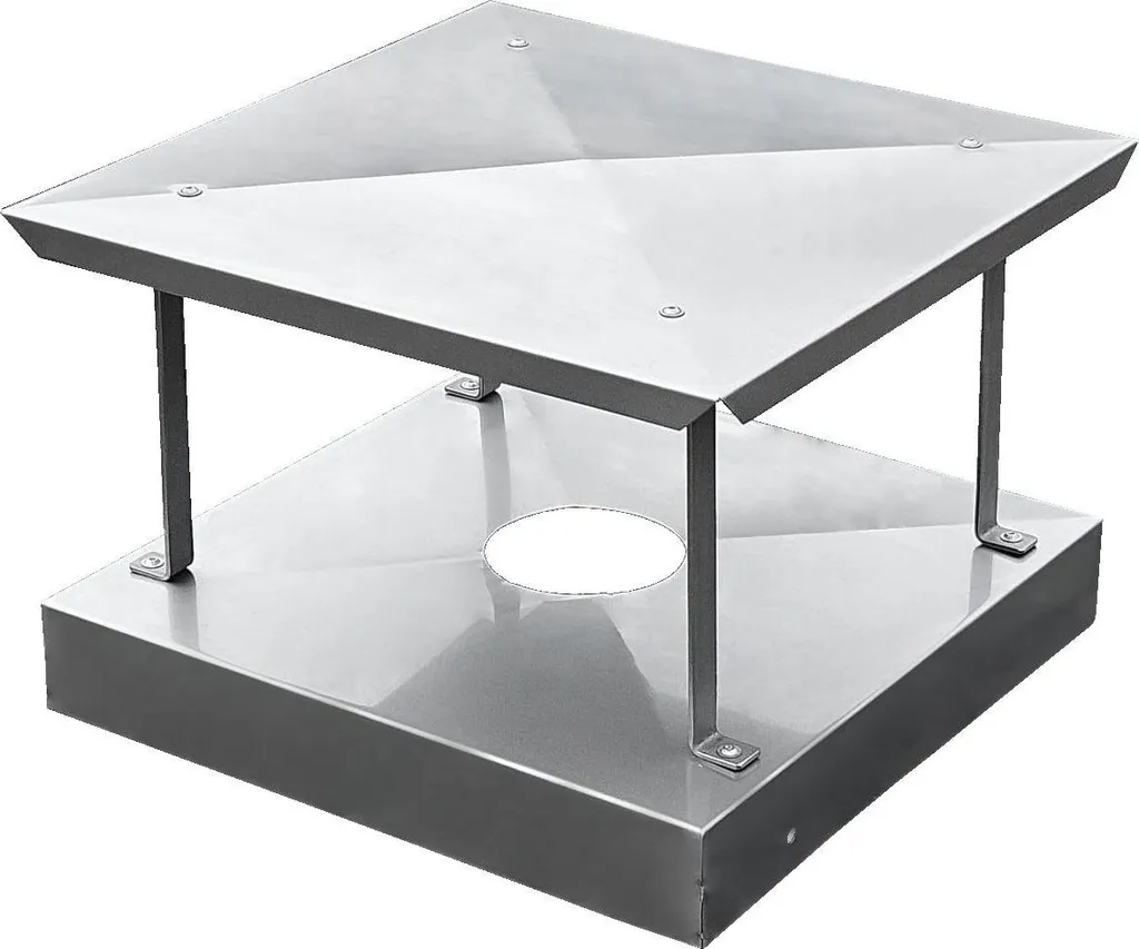 Coperchio Camino Inox V2A 35x70 cm | Protezione Antipioggia Professionale