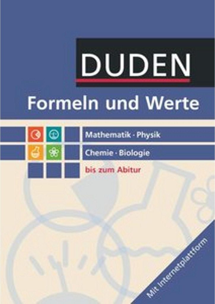 Formeln und Werte - Sekundarstufe I und II. Mathematik - Produktbild 