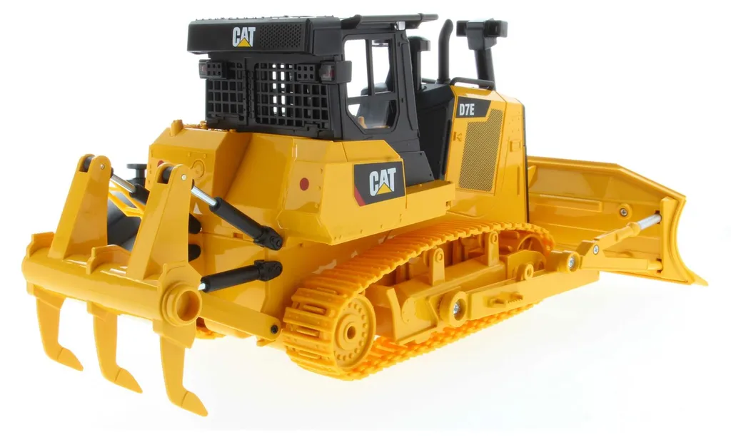 Bulldozer RC CAT D7E Carrera avec Lame Mobile et Sons Réalistes 1:24 - 8
