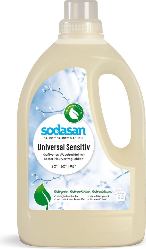 Sodasan Universal Waschmittel Sensitiv 1,5L (1er Pack) Produktbild 