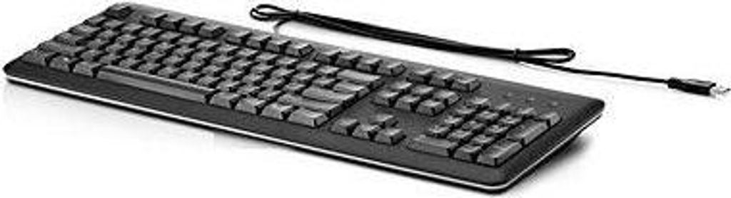 HP USB Standard Keyboard, Volle Größe (100%), Kabelgebunden, USB