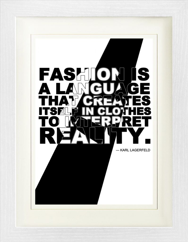 Mode Gerahmtes Bild Mit Edlem Passepartout | Wand-Bilder | Im Bilderrahmen - Fashion Is A Language That Creates Itself In Clothes To Interpret Real...
