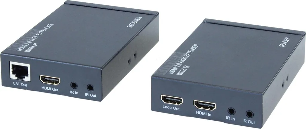Extender HDMI 2.0 UHD 4K 60Hz via câble Cat6 Cat6a Cat7 de 60m
