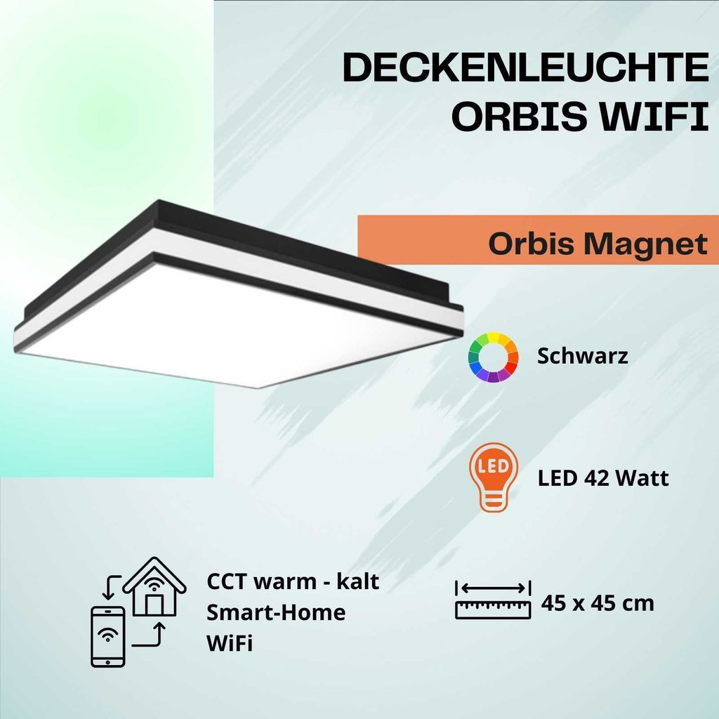 LEDVANCE SMART+ Orbis Magnet LED Deckenleuchte, Wandleuchte Produktbild 
