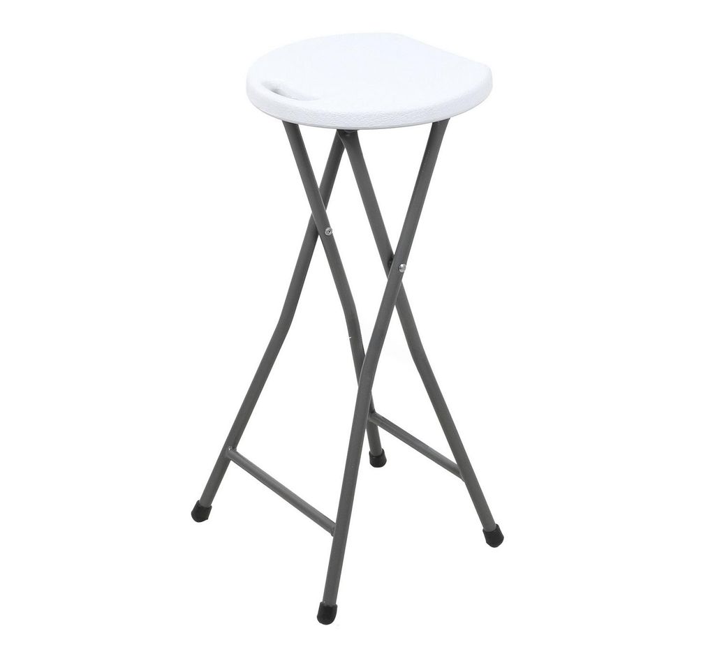 Sunnydays klappbarer Barhocker Tresenhocker Bar-Hocker 223207 weiß