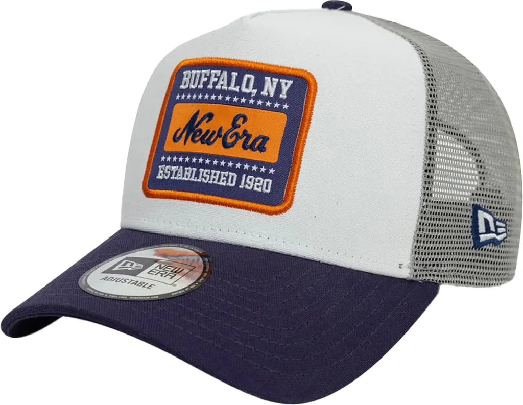 Casquette New Era Trucker Blanche Anti-Transpiration A-Frame Mesh - 10