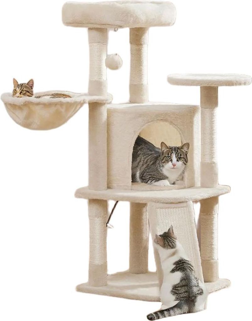 Yaheetech Arbre à chat 106 cm H Arbre à chat avec niche Image du produit 