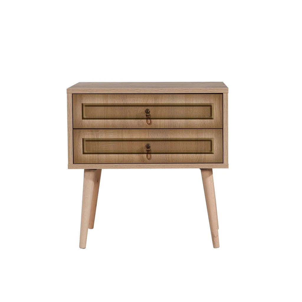 Table de nuit durable et résistante chêne Sonoma 60 cm Skye Decor 420