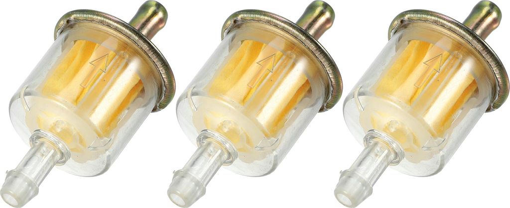 Motorrad passt zu 3/8-Zoll-Gas-Inline-Kraftstofffiltern, langlebig (Set aus 3 Stück)