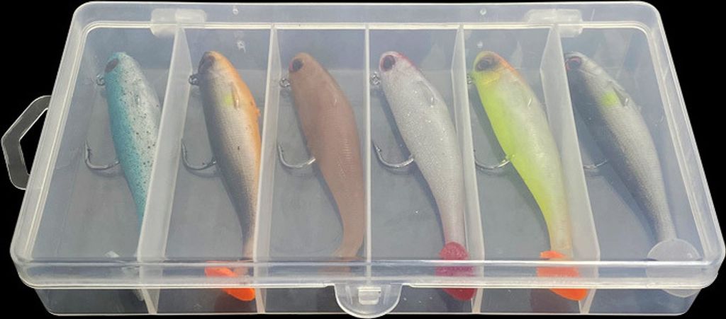 Weiches Angelköder-Set, Angelköder, Köder-Set für Süßwasser, Forelle, Barsch, Lachs, inklusive lebhaften Spinnködern, künstlichen Silikon-B...