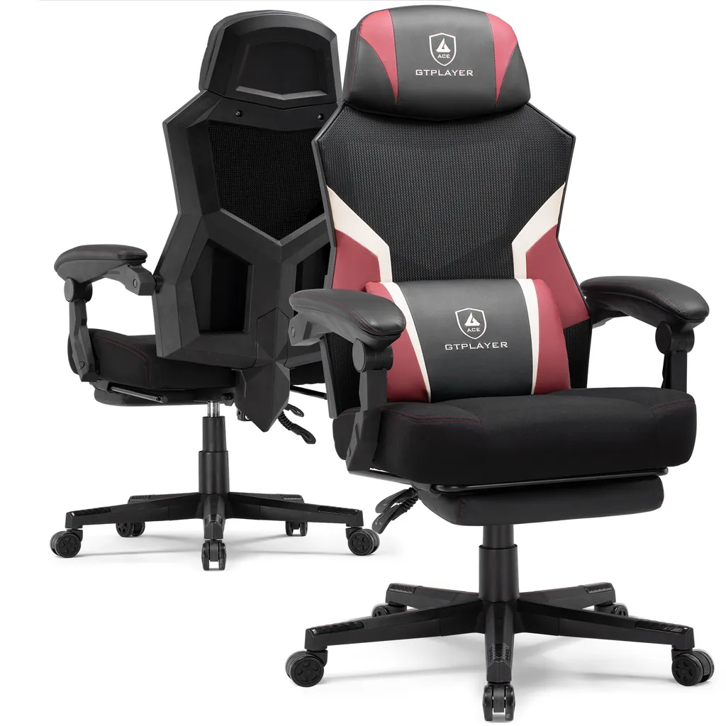 Poltrona Gaming GTPLAYER Rosso Tessuto: Relax e Studio in Casa - 3