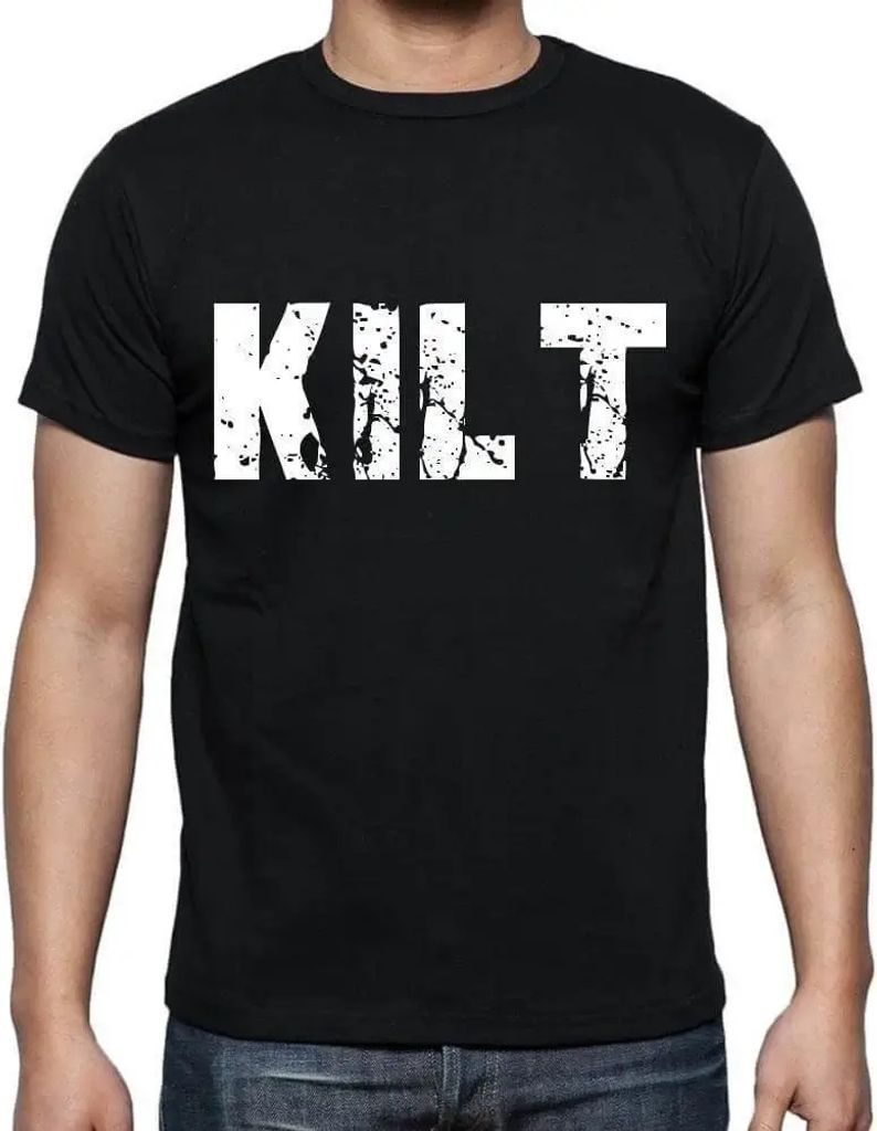 Herren Grafik T-Shirt Kilt Öko-Verantwortlich Vintage Jahrgang Kurzarm Lustige Druck Geburtstag Geschenk Mann