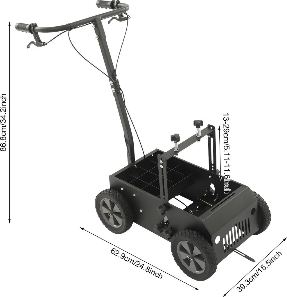 Traceur de lignes à 4 roues Ø20 cm avec 12 compartiments acier inoxydable - 6