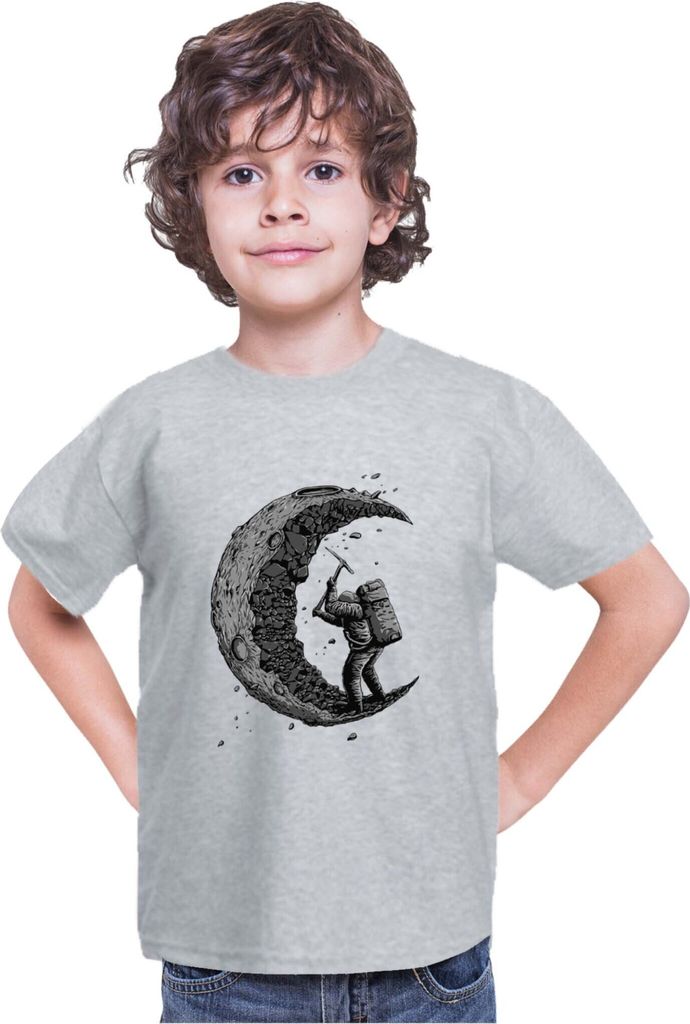 Kinder T-Shirt Nasa Space Theme Nasa 002, 5-6 Jahr - 116 / Grau