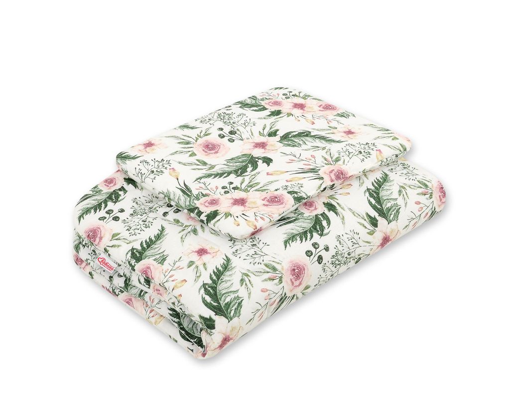 Sada povlečení 2 ks 75x100cm NEWBORN - květ pivoňky růžový Obrázek produktu 