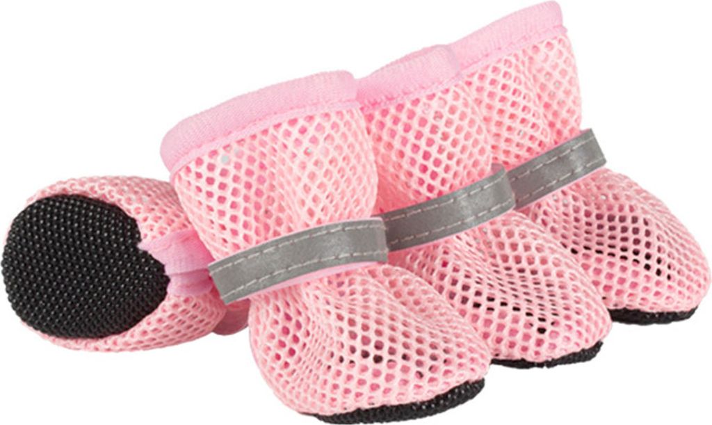 4-teilige Hundeschuhe, atmungsaktive Haustierschuhe, Outdoor-Hundestiefeletten für den Sommer, heiße Pflaster, Hundepfotenschutz zum Spazierengeh...