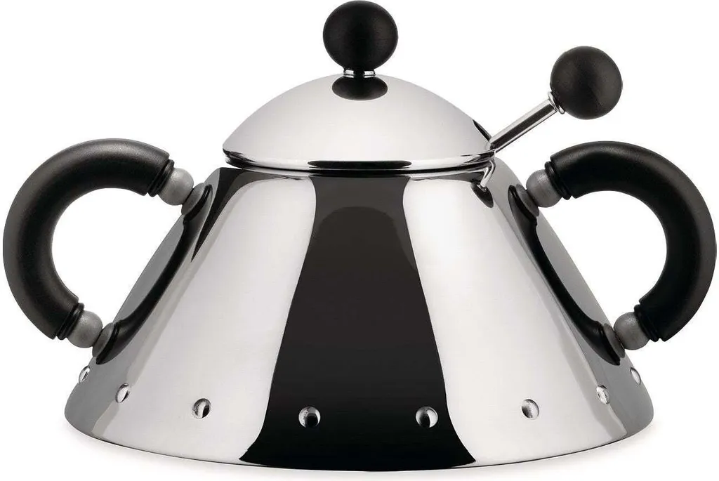 Zuccheriera Alessi 9097 B Nera 20cl: Scheda Tecnica e Design Graves