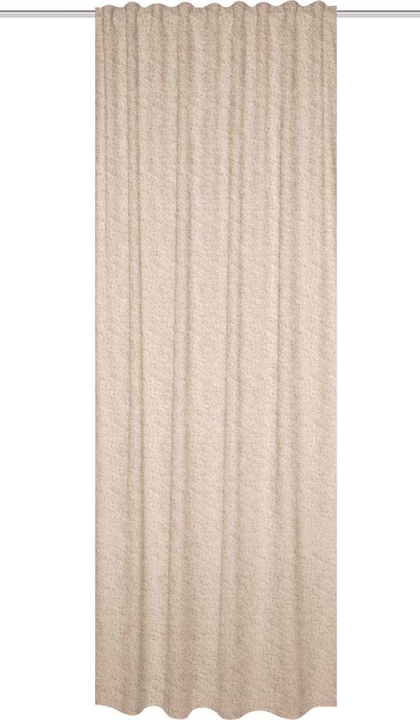 Thermovorhang TEDDY, Wolloptik, verdunkelnd mit Schutz vor Zugluft, 245x135 cm