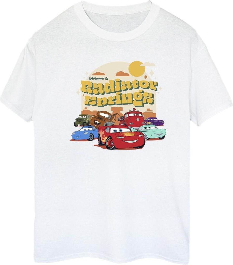 Disney - "Cars Radiator Springs" T-Shirt für Damen BI16251 (S) (Weiß)