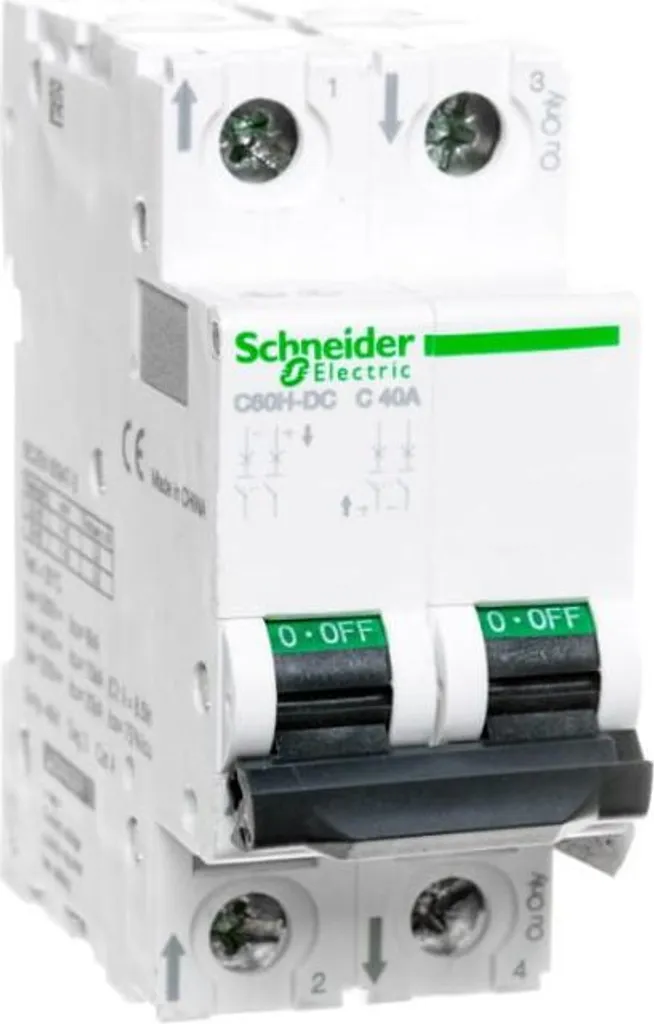Disjoncteur Protection Court-Circuit 6kA DC 2P 40A A9N61537 Fiable et Robuste