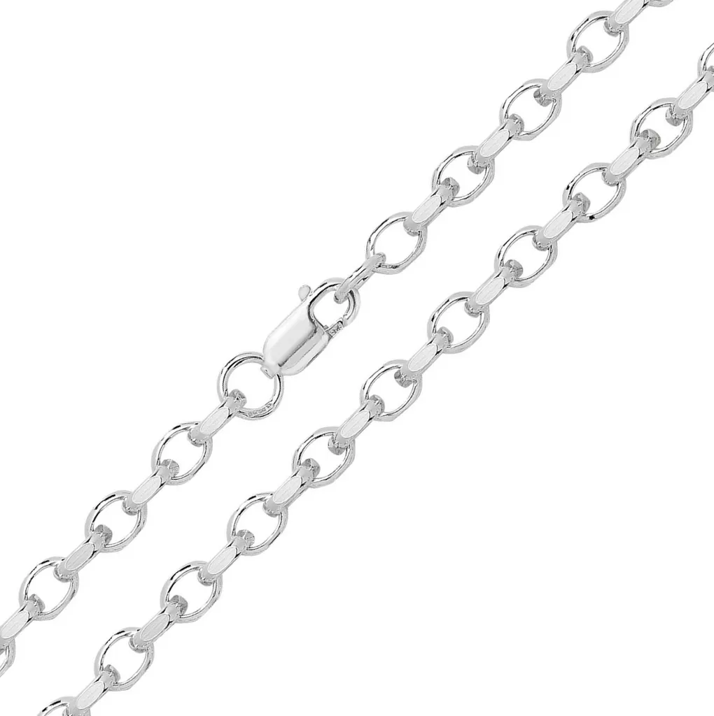 Chaine Argent 925 Maille Épaisse 6mm - Bijou de Luxe Mixte de 56 cm