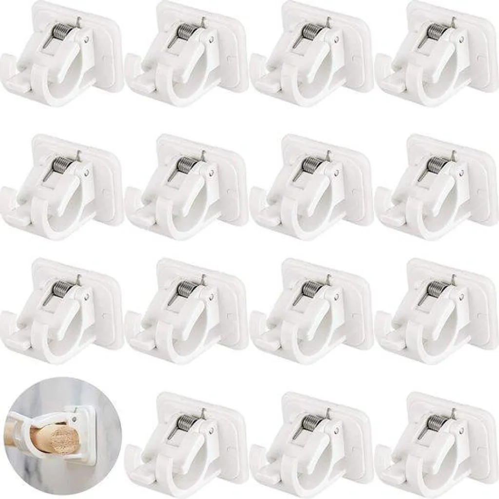 Fixation murale autocollante pour barre de douche - Lot accessoires pro
