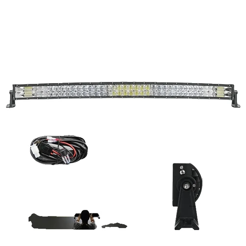 Barre Lumineuse LED Incurvée 110000LM pour 4x4 et Camion Tout-Terrain