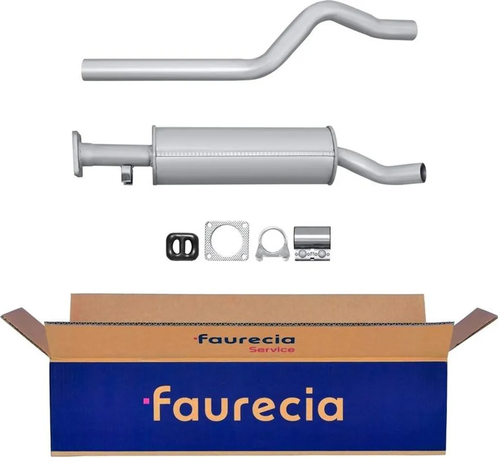 Silencieux avant HELLA en acier aluminisé pour Daewoo Nexia KLETN