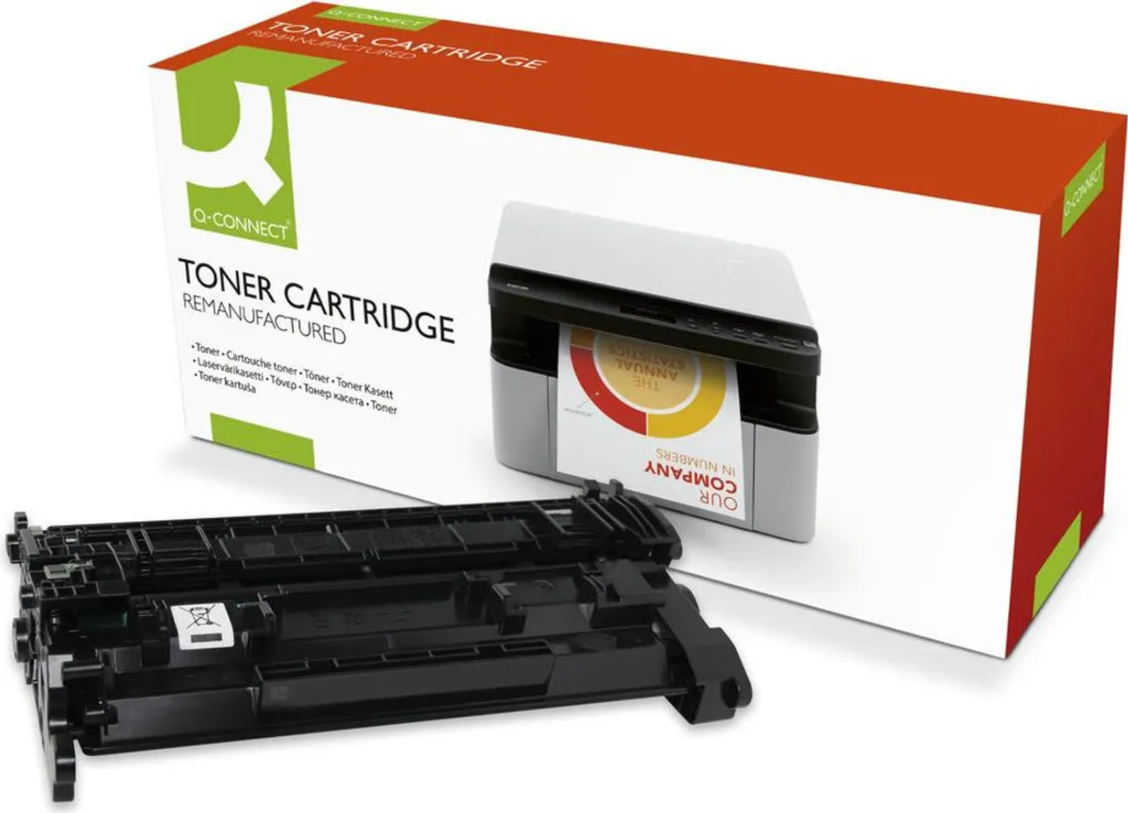 Toner laser noir Q-Connect KF11397 compatible pour série K18650QC