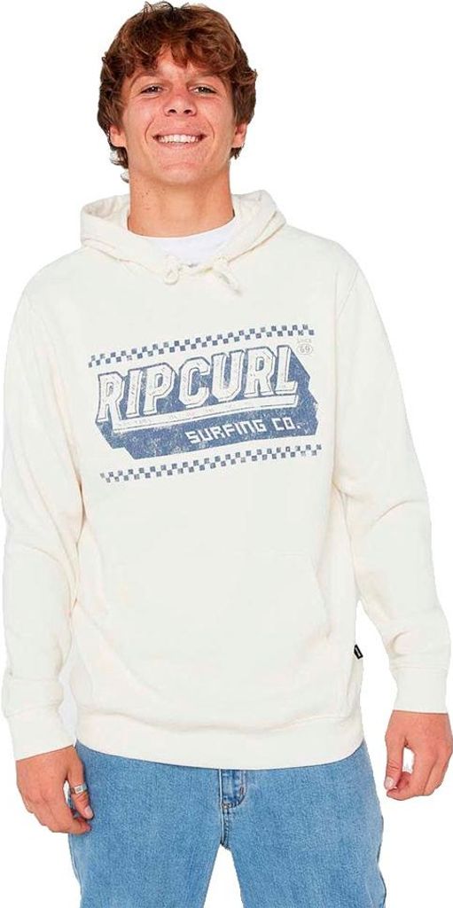 Rip Curl Down The Line Kapuzenpullover Weiß M Mann Weiß M