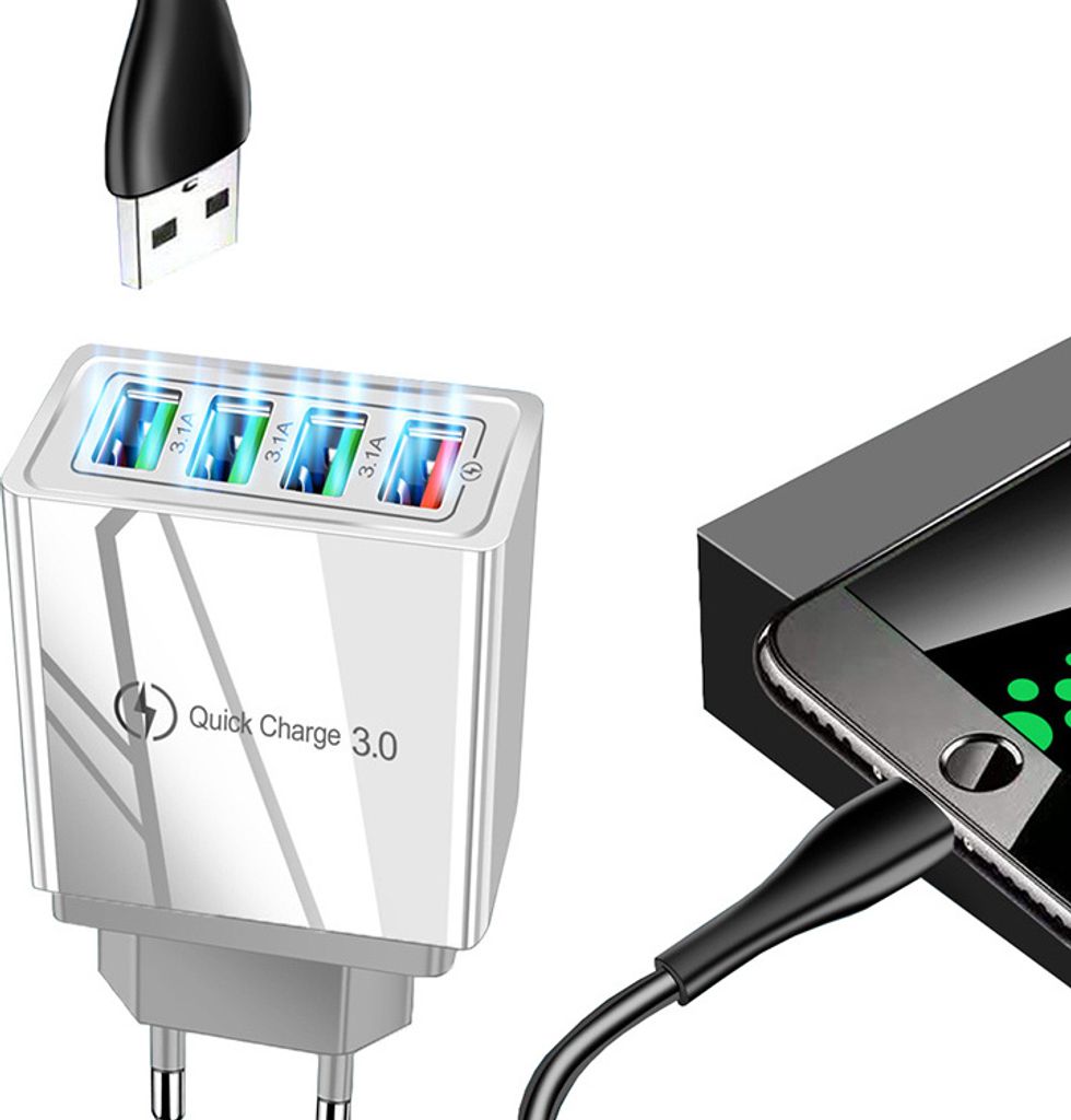 Verk 06262 Síťová nabíječka 4xusb quick charge 3.0 Obrázek produktu 4