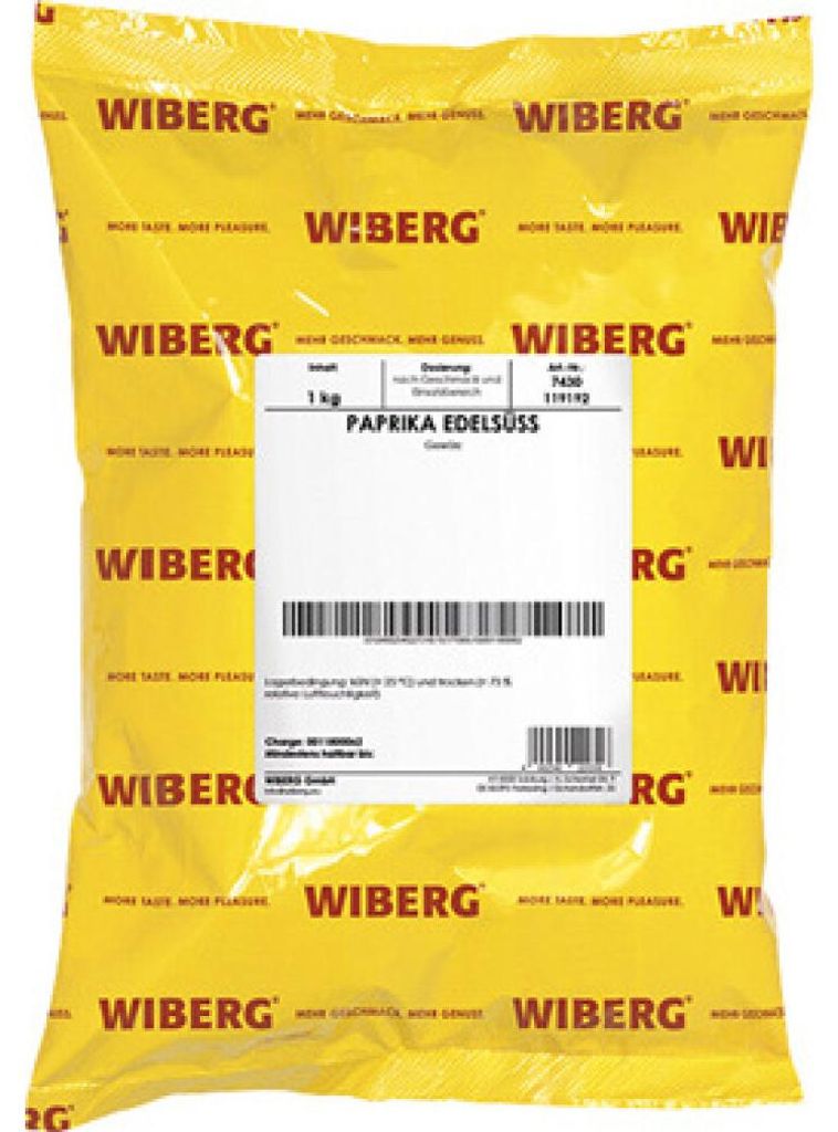 WIBERG Paprika edelsüß Gewürz, 1000,0 g Produktbild 