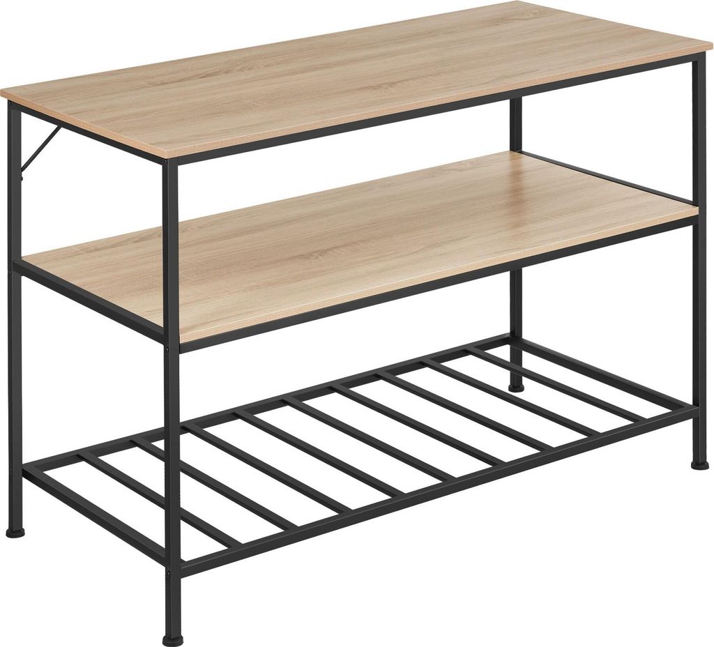 Étagère de cuisine Akeley - Bois clair industriel, Chêne Image du produit 