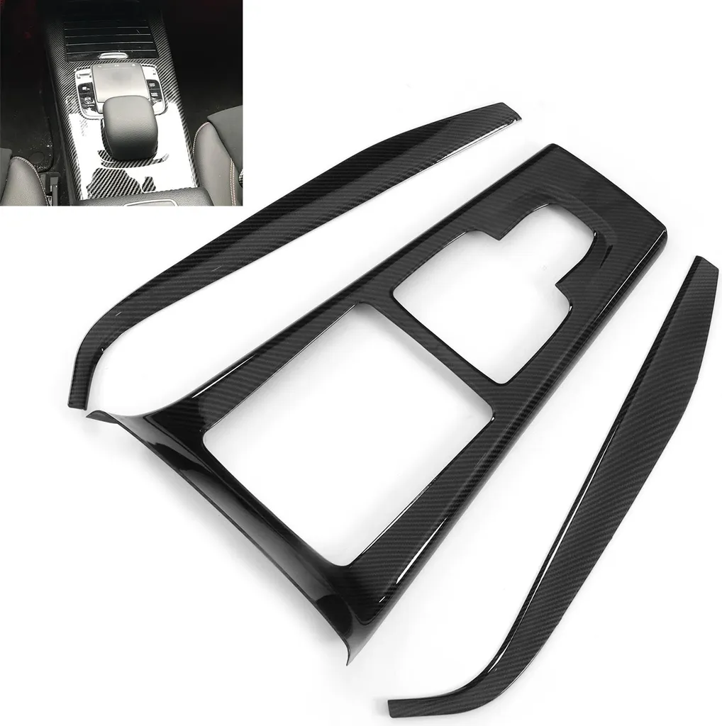 Habillage Console Mercedes Classe A W177 2018+ Style Carbone - Kit Complet