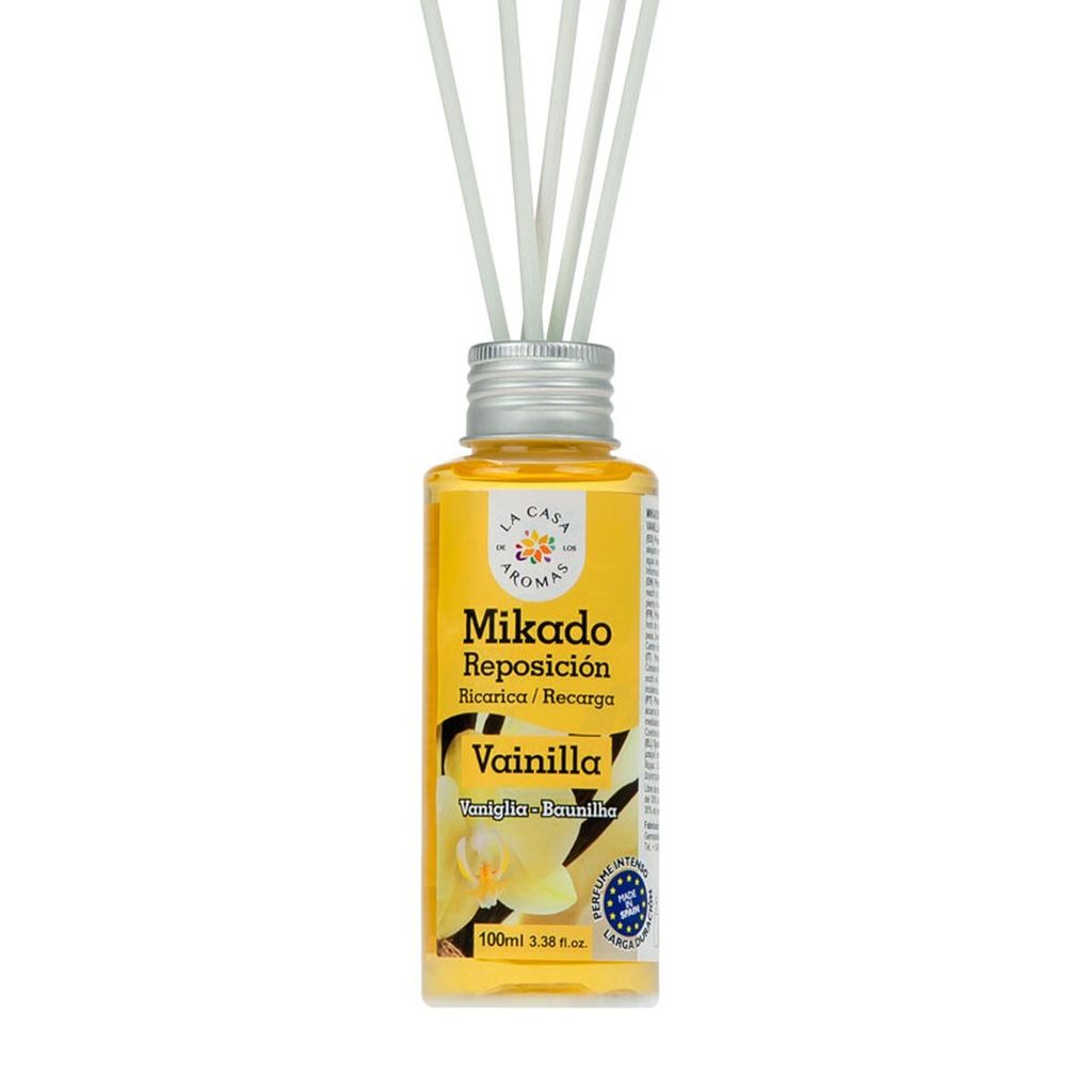 Vanille Raumduft Nachfüllung 250ml - Exquisites Duftöl für Ihre Mikado Duftstäbchen