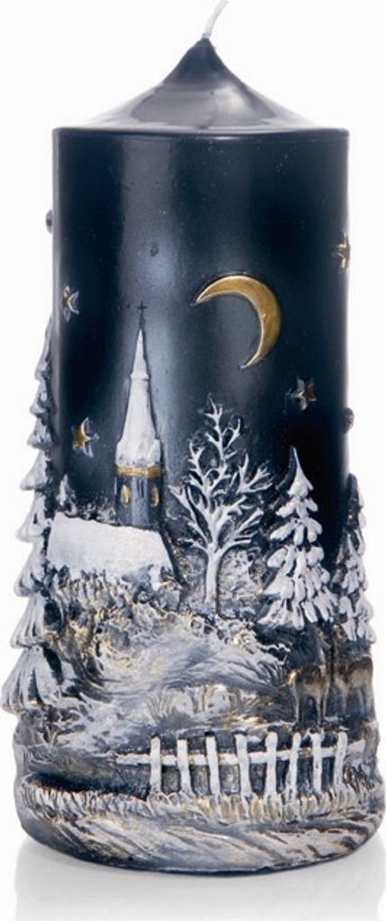 traditionelle Weihnachtskerze "Stille Nacht" 100/225mm Produktbild 