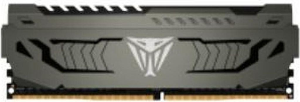 A single RAM module with a heat spreader.