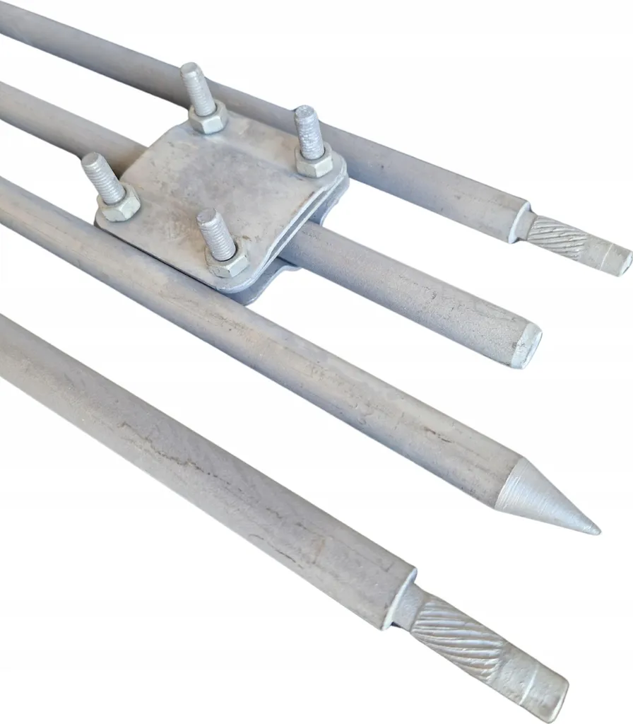Parafoudre électrode de terre pliable anti-corrosion 4x1,5M galvanisé