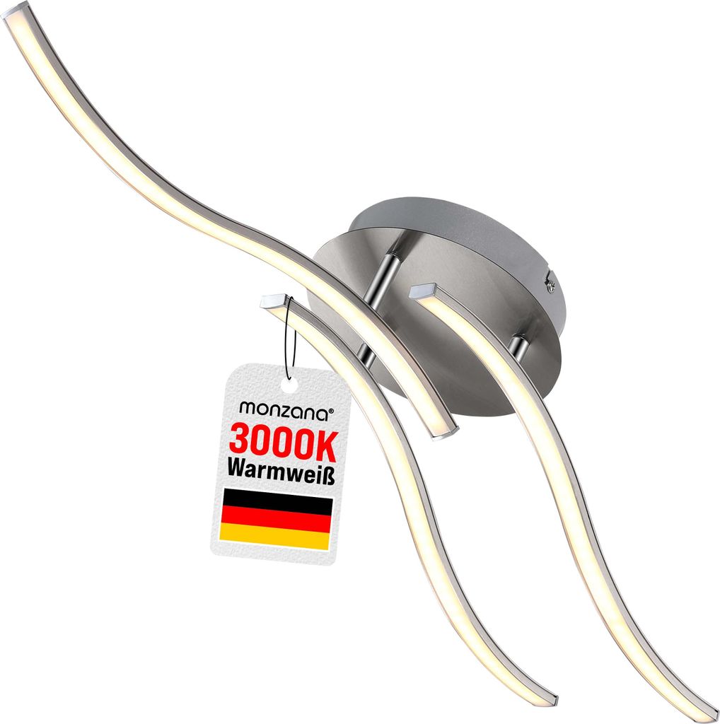 Monzana Plafonnier LED 3 barres effet vague "Tripple bolge" Image du produit 