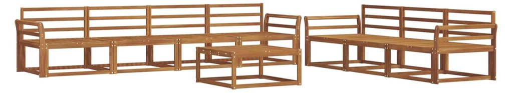 vidaXL Outdoor-Sofagarnitur 8 pcs Natur Massivholz Akazie