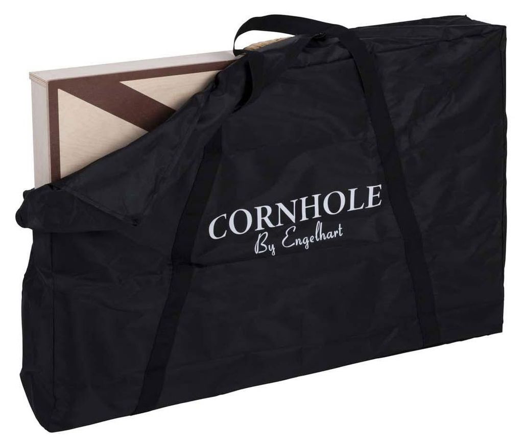 Angel Toys Cornhole Holz-Wurfspiel 90x60cm mit 8 Säckchen - Outdoor Spaß