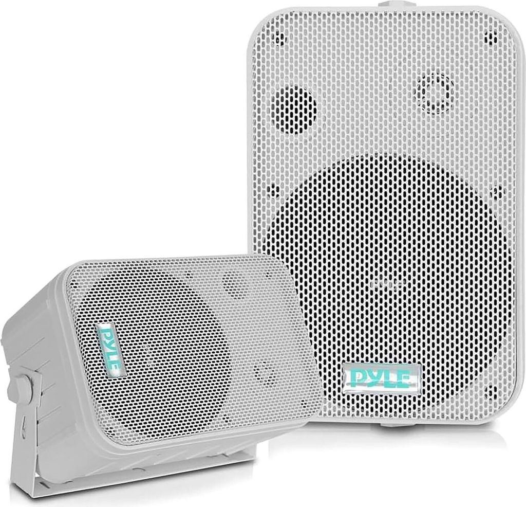Pyle Bluetooth Lautsprecher, Bluetooth Box, Musikbox, Lautsprecher Boxen, Soundbox, speaker, Loudspeaker, Wetterfeste 16,5cm Musikboxen