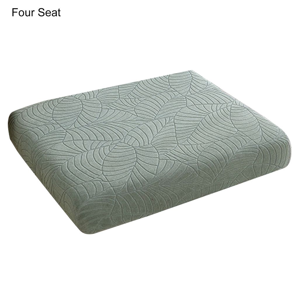 Wasserdichter Sofakissenbezug, Antifouling, minimalistischer Jacquard-Prozess, Sitzschutz, Haushaltsbedarf-Hellgrüner Viersitzer