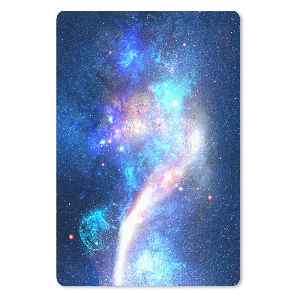 MuchoWow Mauspad Mousepad Sterne - Blau - Weltraum 18x27 cm - Mousepads - Maus Mat - Pad - Mausunterlage