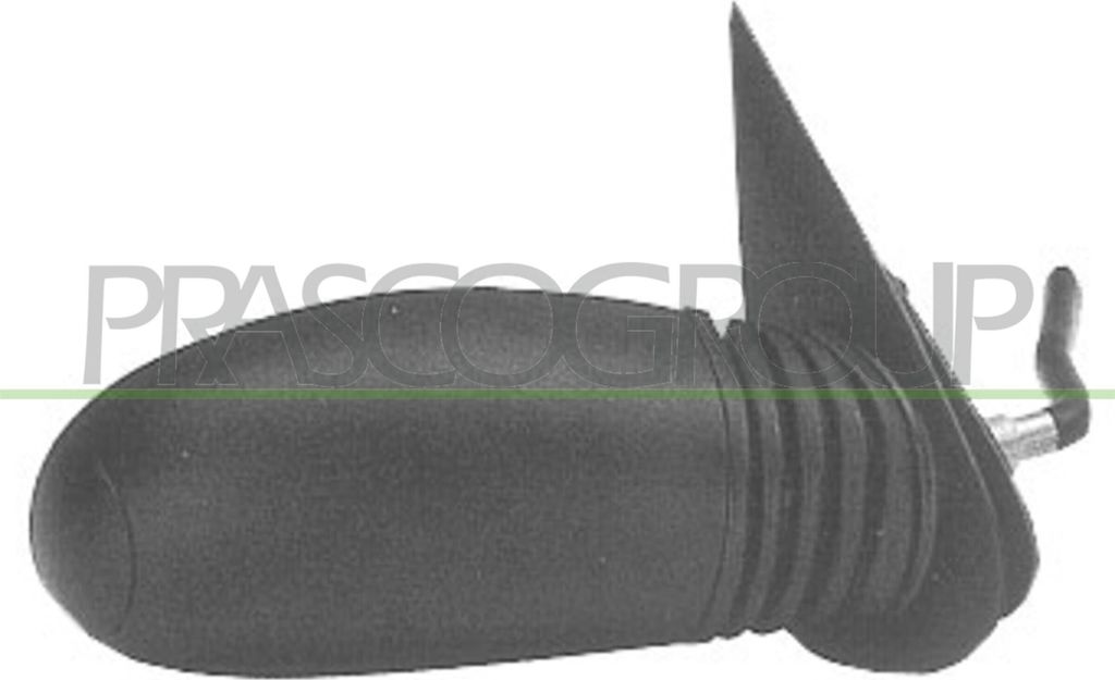 PRASCO FT0197103 Außenspiegel Seitenspiegel Rechts für FIAT Seicento / 600 Schrägheck (187) Konvex Grundiert Manuell